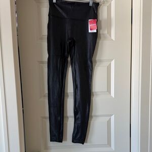 SPANX Shiny Black Leggings